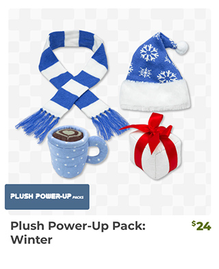 Plush Power-Up Pack: Winter is back in stock at fangamer.com