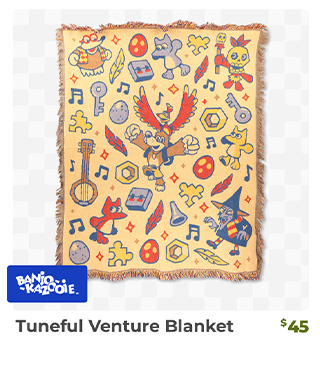 Tuneful Venture Blanket is back in stock at fangamer.com
