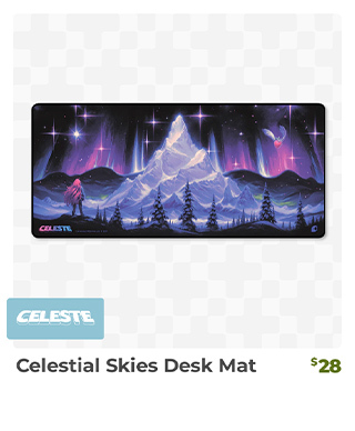 Celestial Skies Desk Mat is back in stock at fangamer.com