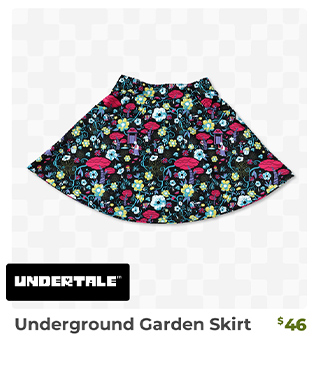 Underground Garden Skirt is back in stock at fangamer.com