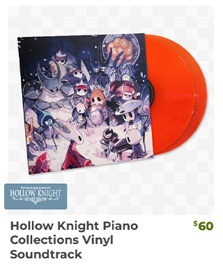 Hollow Knight Piano Collections Vinyl Soundtrack is back in stock at fangamer.com