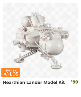 Hearthian Lander Model Kit restocked at Fangamer.com