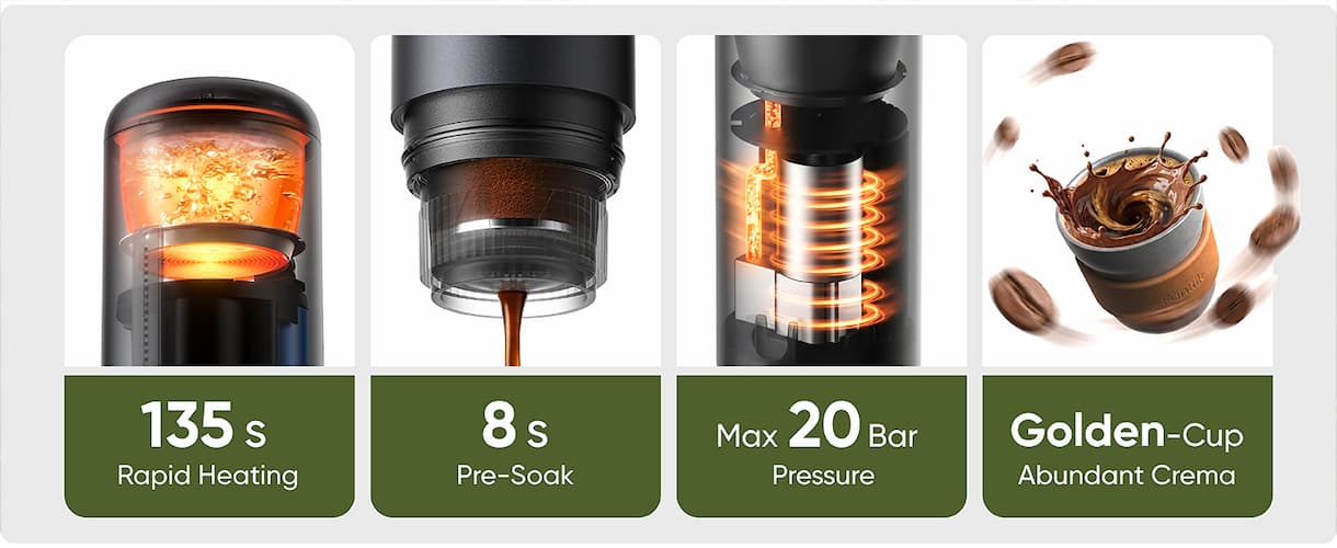 Fanttik Cafein 11 Portable Coffee Machine