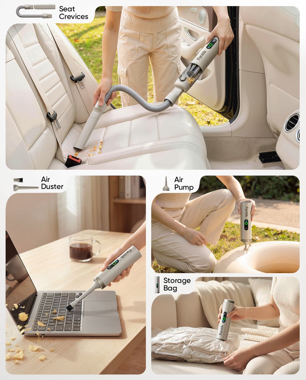 Fanttik Slim V10 Ultra Cordless Car Vacuum