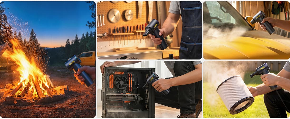 Complete Accessories Perfect for electronics, keyboards, car interiors, deep cleaning, and outdoor tasks cleaning anywhere. 