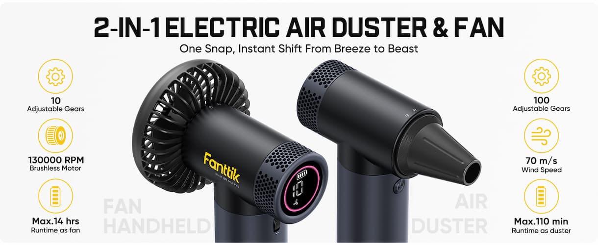 Fanttik B11 Mix Pro 2-in-1 Electric Air Duster