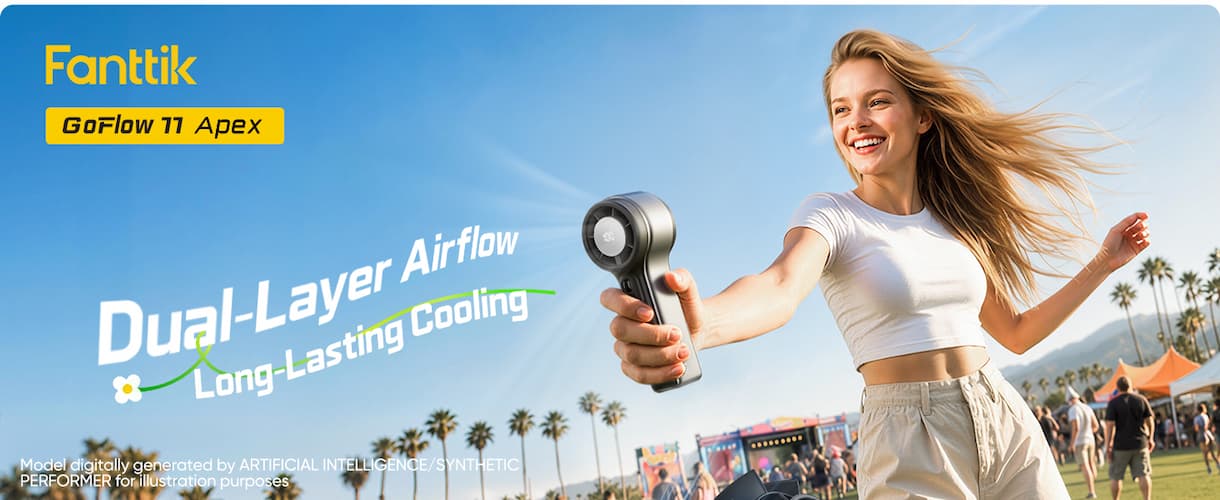 Fanttik GoFlow 11 Apex Portable Handheld Fan