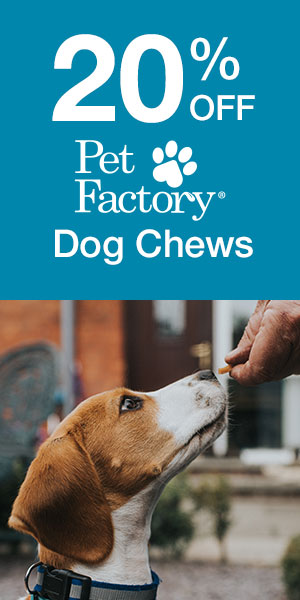 20% OFF Pet Factory Dog Chews