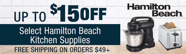 Up to $15 OFF + Free Shipping Select Hamilton Beach Orders