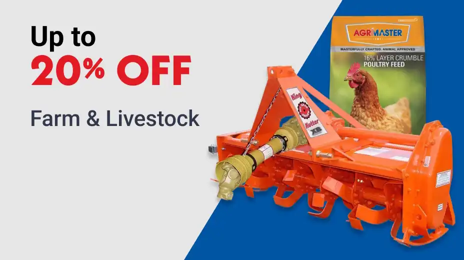 Up  TO 20% OFF Farm & Livestock Equipment
