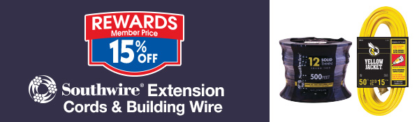 15% OFF Southwire Extension Cords w/Rewards