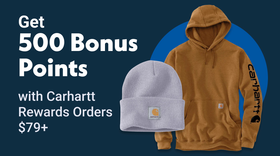 Get 500 Bonus Points w/ Carhartt Rewards Orders $79+