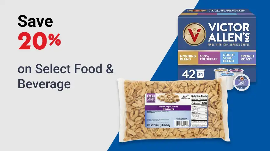 Save 20% on Select Food & Beverage