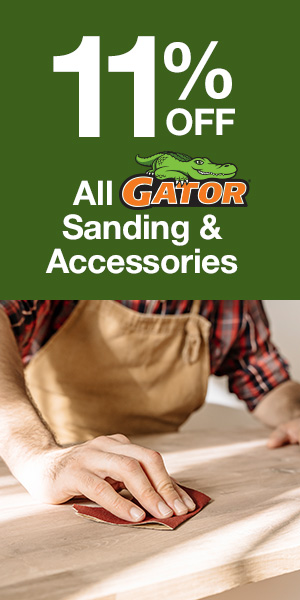 All Gator Sanding & Accessories 11% OFF