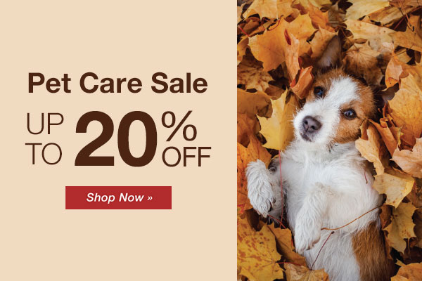Up to 20% OFF on Fall Pet Care
