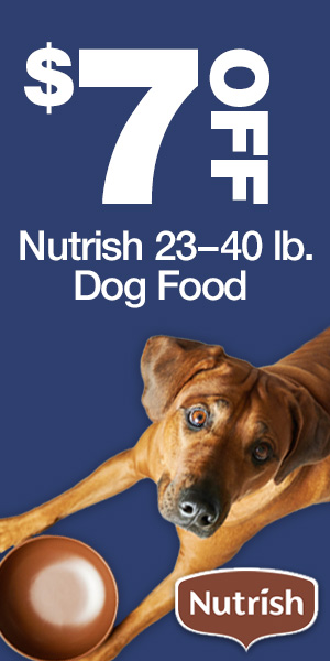 $7 OFF Nutrish 23-40 lb. Dog Food