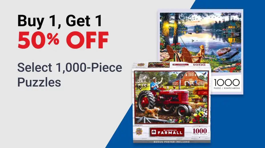 BOGO 50% OFF Selct 1,000 pcs. Puzzles