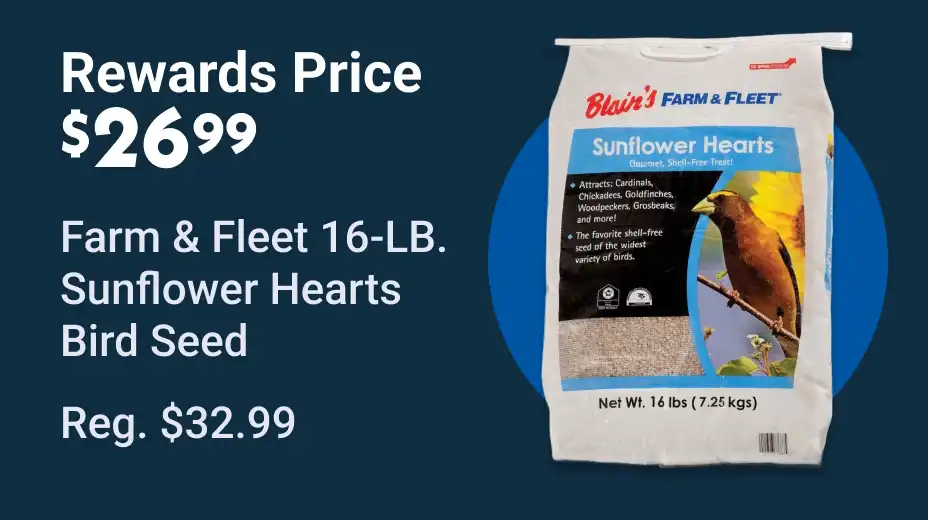 Rewards Price $26.99 BFF Sunflower Hearts Bird Seed