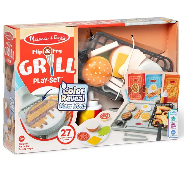 Melissa & Doug Flip & Fry Grill Play Set 