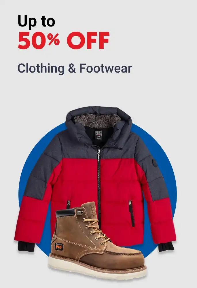 Up to 50% OFF Clothing & Footwear