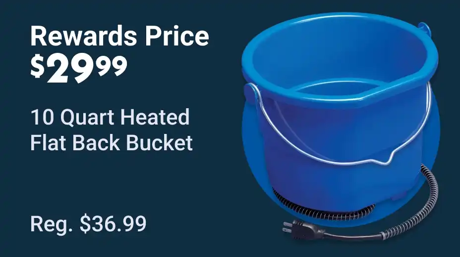 Rewards Price $29.99 10 qt. Heated Flat Back Bucket