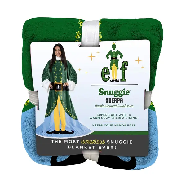 Snuggie Elf Wearable Sherpa Blanket