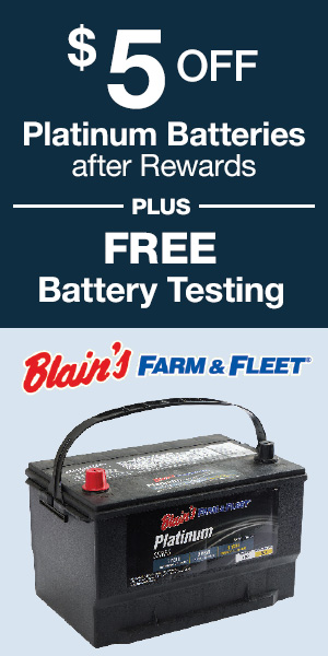 $5 OFF Farm & Fleet Auto Batteries