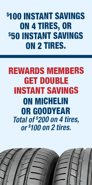 Instant Savings on Tires