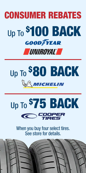 Consumer Rebates on Tires