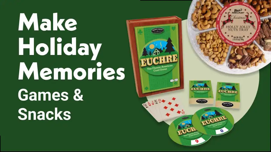 Shop Snacks & Games for Holiday Gatherings