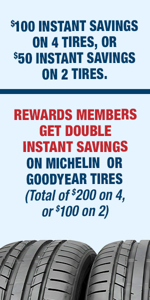 Instant Savings on Tires