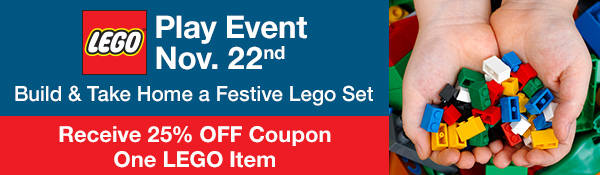 Lego Play Event November 22nd