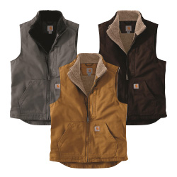 Carhartt Men's Washed Sherpa Mock Vest