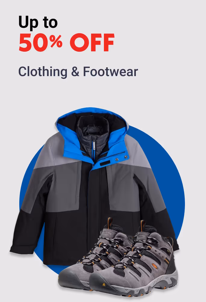 Up to 50% OFF Clothing & Footwear