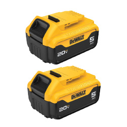 DeWalt 20V MAX* 5Ah Battery, 2-Pack