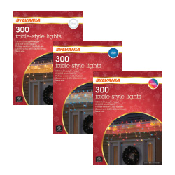 Sylvania 300 Light Icicle-Style Light Sets
