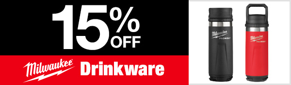 15% OFF Milwaukee Drinkware