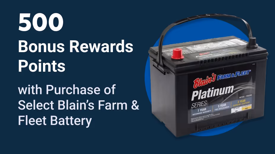500 Bonus Points Offer w/ Purchase of Select BFF Battery