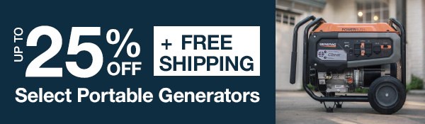 Up to 25% Off Generac Generators 