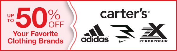 Up to 50% OFF Your Favorite Clothing Brands