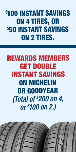 Instant Savings on Tires