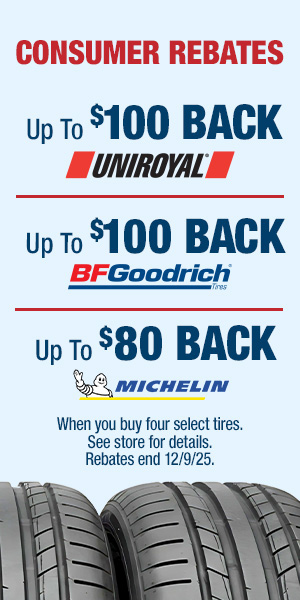 Consumer Rebates on Tires