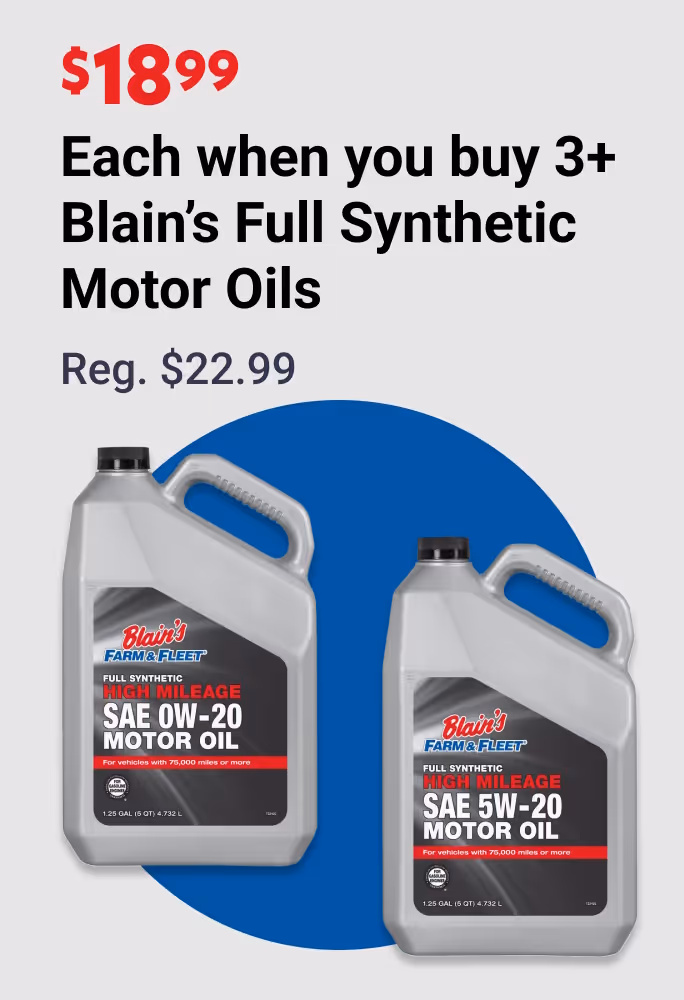 Blended & Synthetic Motor Oil