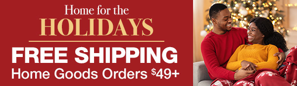 Free Shipping on Select Home Basics Orders $49+