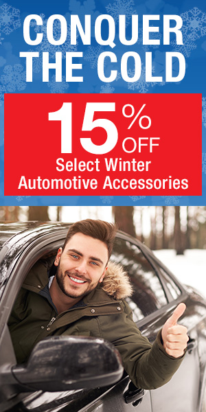 15% OFF Select Winter Auto Accessories