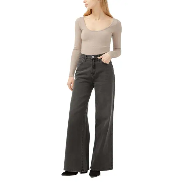 Women's Highly Desirable High Rise Ultra Wide Leg Jeans