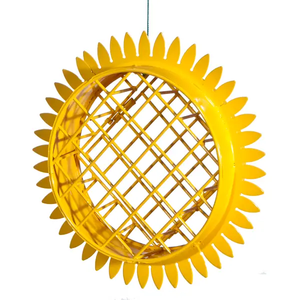 Sunflower shaped suet feeder