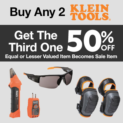 Promo image sharing Klein Tools Promo - Buy 2 get 1 50% off