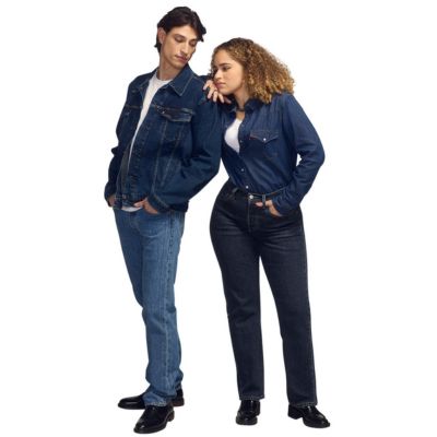 Man and Woman wearing Levi's