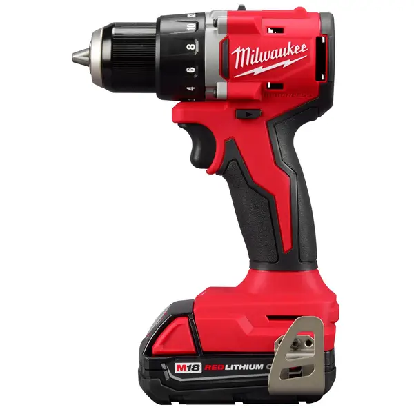 Red Milwaukee M18 Compact Brushless 1/2